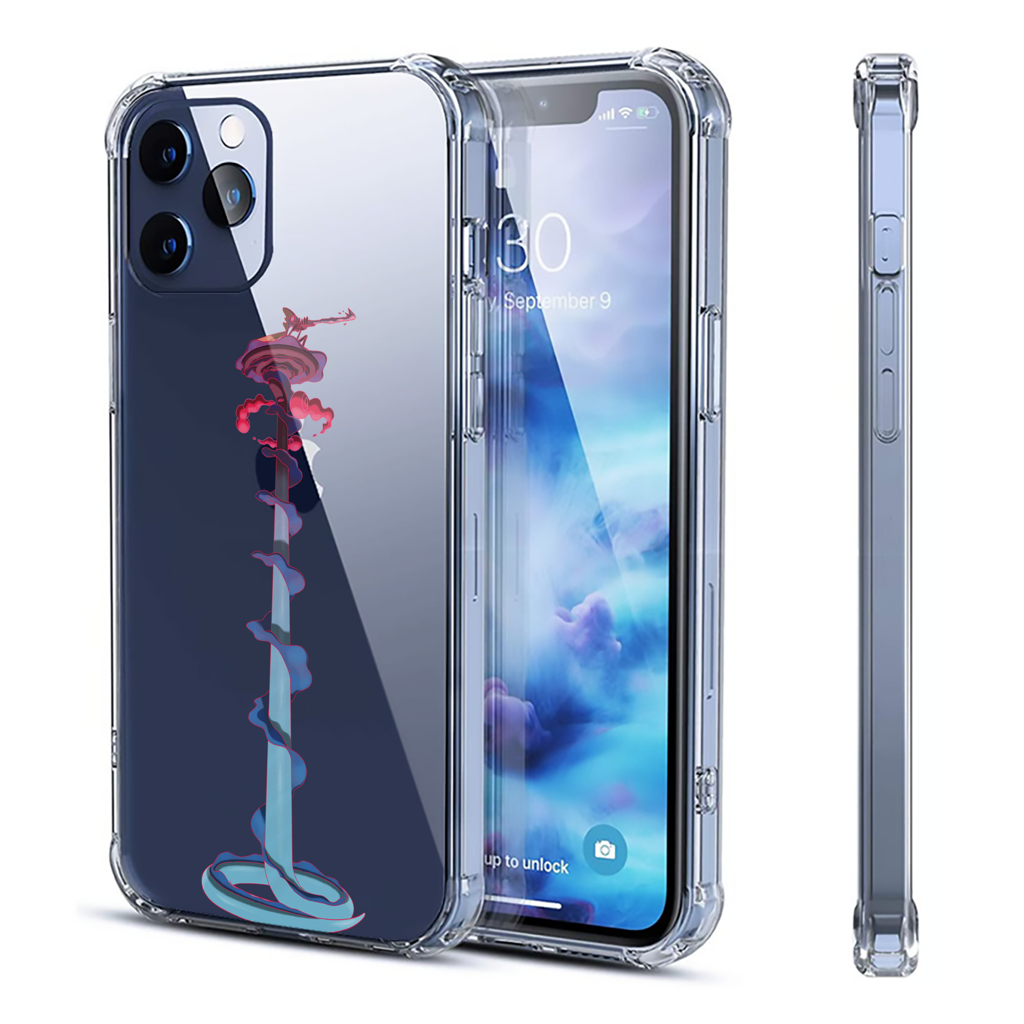 （画像用） ポケットモンスター Pokémon 【iPhone 12シリーズ対応】透明スマホケース（クリアソフトケース）
